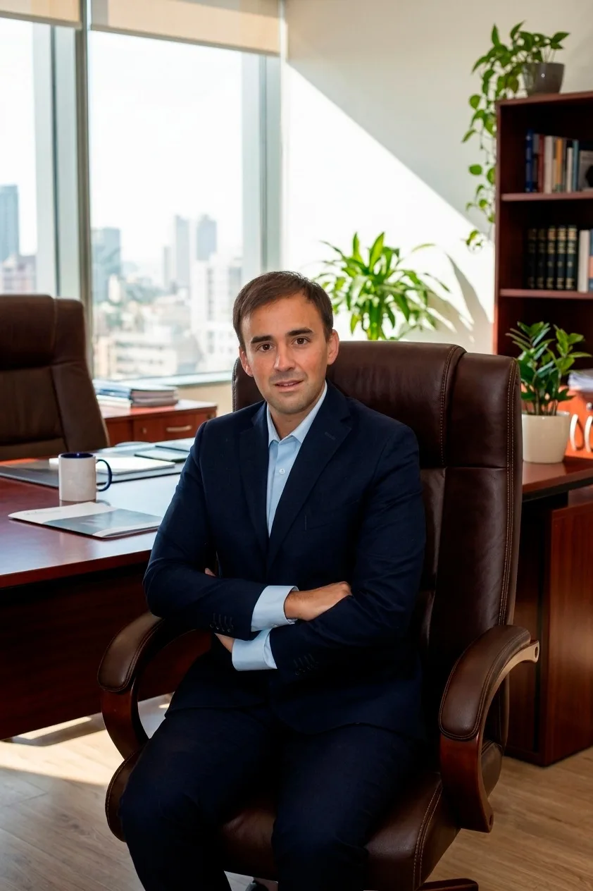 Dr. Ezequiel Enzetti en su despacho